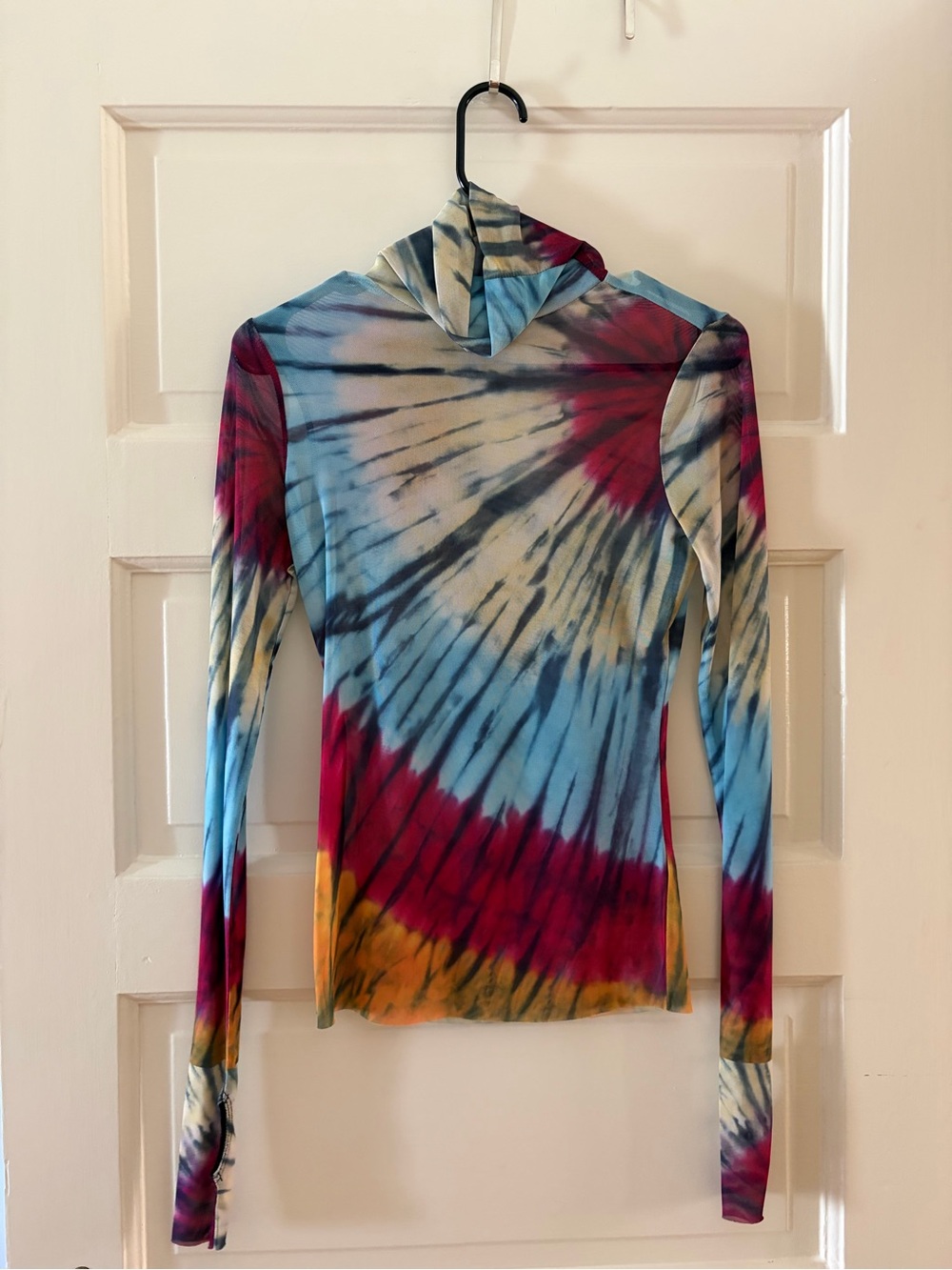 Tie-Dye Long Sleeve Top in Multicolor